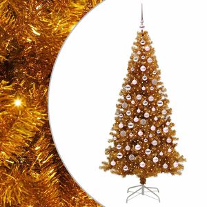 vidaXL Weihnachtsbaum Gold 180 cm PET