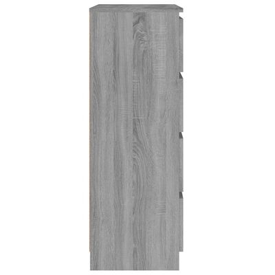 vidaXL Sideboard Grau Sonoma 60x35x98,5 cm Holzwerkstoff