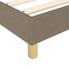 vidaXL Boxspringbettgestell Taupe 180x200 cm Stoff