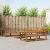 vidaXL Outdoor-Sofagarnitur 9 pcs Natur Massivholz Akazie