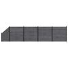 vidaXL zaunset 5 stk. 792 x 186 cm WPC und Aluminium Grau