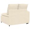 vidaXL Modulares Sofa Endmodul mit Armlehne Kissen Creme 100 cm