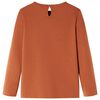 Kinder-Langarmshirt Cognac 140