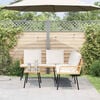 vidaXL Gartensofa-set mit Kissen 2 pcs Natur Poly-Rattan