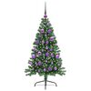 vidaXL K&uuml;nstlicher vorbeleuchteter Weihnachtsbaum Gr&uuml;n 120 cm PVC