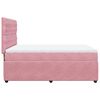 vidaXL Boxspringbett mit Matratze Rosa 140x200 cm Samt