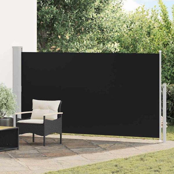 vidaXL Seitenmarkise 160x300 cm Schwarz