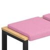 vidaXL Bankkissen 2 pcs Stoff Rosa Tiefe 35 cm