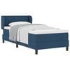 vidaXL Boxspringbett mit Kissen mit Kopfteil Blau 90 x 190 cm Stoff