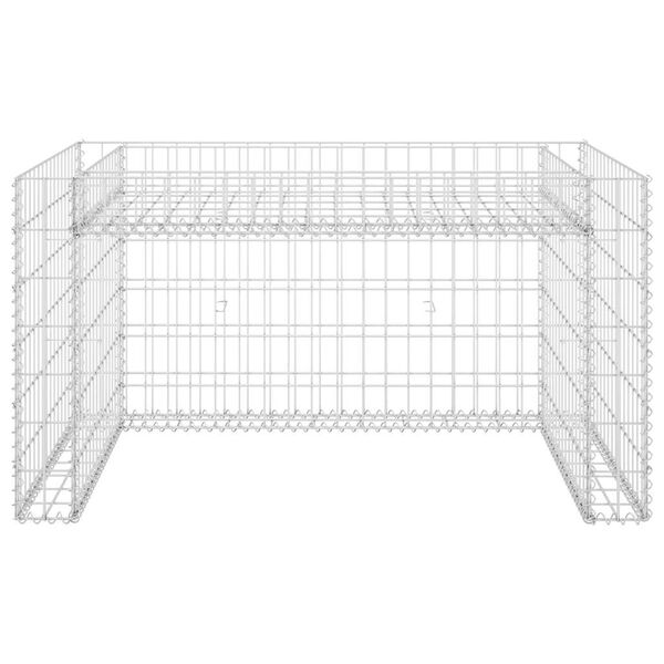 vidaXL Rasenmäher-Garage mit Hochbeet 110x80x60 cm Stahldraht