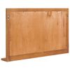 vidaXL Wandspiegel mit Regal 100&times;12&times;60 cm Teak Massivholz