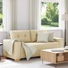vidaXL Loveseat-Sofa Creme 180x77x82 cm Stoff