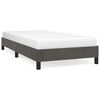 vidaXL Bettgestell ohne Matratze Dunkelgrau 90x190 cm Samt