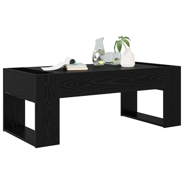 vidaXL Couchtisch Schwarz Eichen-Optik 110 x 50 x 41 cm Holzwerkstoff