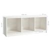 vidaXL TV-Schrank Weiß 104x33x41 cm Massivholz Kiefer