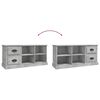 vidaXL TV-Schrank Betongrau 102x35,5x47,5 cm Holzwerkstoff