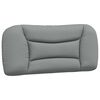 vidaXL Bett mit Matratze "Hvar" Hellgrau 90x200 cm Stoff
