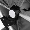 vidaXL 2-in-1-Kinderwagen Hellgrau Aluminium