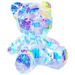 vidaXL Prismatischer, irisierender LED-B&auml;r Mehrfarbig 32 x 28 x 38 cm