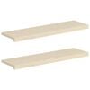 vidaXL Fensterb&auml;nke 2 stk. Wei&szlig; 100 x 30 x 2 cm Massivholz Eiche