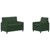 vidaXL Sofa Set 2 pcs Dschungelgr&uuml;n Stoff