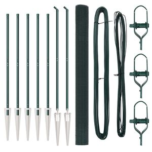 vidaXL Zaunpfosten Gr&uuml;n