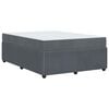 vidaXL Bettrahmen mit Matratze Dunkelgrau 140 x 200 cm Stoff
