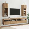 vidaXL Wandmontierte TV-Schr&auml;nke 2 pcs Artisan-Eiche 30,5 x 30 x 90 cm
