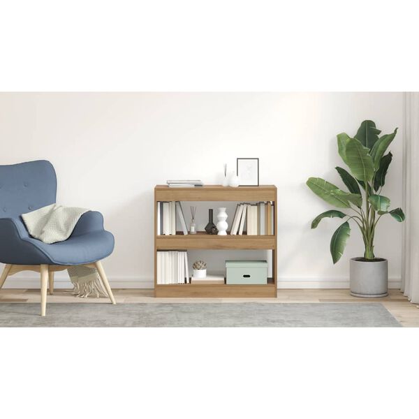 vidaXL Bücherregal/Raumteiler Artisan-Eiche 80x30x72 cm
