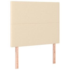 vidaXL Kopfteil Creme 80x5x118/128 cm Stoff