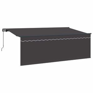 vidaXL Einziehbare Markise Anthrazit 400 x 200 cm