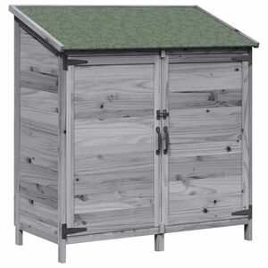 vidaXL Garten Shed Grau 106,5 x 56 x 113,5 cm Holzwerkstoff