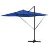 vidaXL Sonnenschirm mit LED-Lichtleisten Azure Blau 286 x 284 x 270 cm