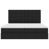 vidaXL Aufbewahrungsbett mit Matratze Schwarz 200 x 200 cm Kunstleder