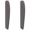 vidaXL Kopfteil Ohr Dunkelgrau 80 x 23 x 6 cm PVC