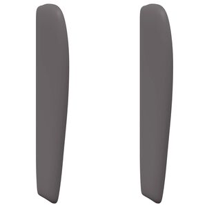 vidaXL Kopfteil Ohr Dunkelgrau 80 x 23 x 6 cm PVC