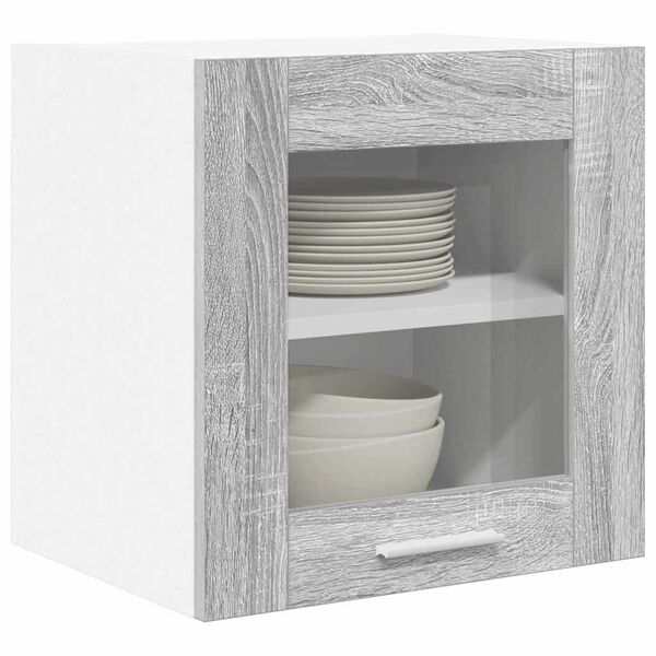 vidaXL H&auml;ngeschrank Graues Sonoma 40 x 31 x 40 cm Holzwerkstoff