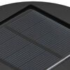 vidaXL Solar LED Weg Licht 2 pcs Wei&szlig; Kalt gewalzter Stahl