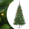 vidaXL Weihnachtsbaum mit 150 LEDs mit St&auml;nder Gr&uuml;n 150 cm PE