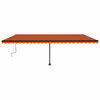 vidaXL Standmarkise Manuell Einziehbar 600x350 cm Orange/Braun