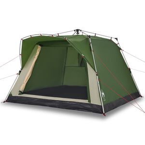 vidaXL Campingzelt 4 Personen Gr&uuml;n Quick Release