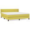 vidaXL Boxspringbett mit Matratze Gr&uuml;n 180x200 cm Stoff