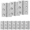 vidaXL Scharnier 12 stk. 44 x 31 x 5 mm Silber Stahl