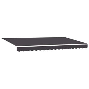 vidaXL Ausziehbare Markise Anthrazit 400 x 200 cm