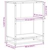 vidaXL B&uuml;cherregal Sonoma-Eiche 60x35x76 cm Holzwerkstoff