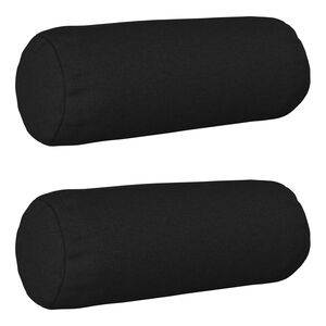 vidaXL Kissenbezug 2 pcs HEERLEN Schwarz &Oslash; 15 x 40 cm