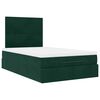 vidaXL Ottoman-Bett mit Matratzen Dunkelgr&uuml;n 120x200 cm Samt