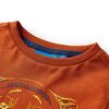 Kinder-Langarmshirt Rostbraun 116