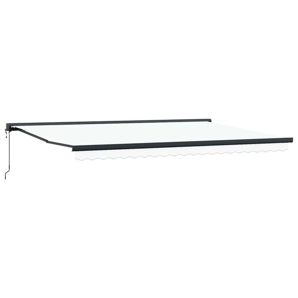 vidaXL Markise Wei&szlig; 350 x 250 x 165 cm Polyester und Aluminium
