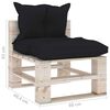 vidaXL 8-tlg. Garten-Lounge-Set aus Paletten mit Kissen Kiefernholz